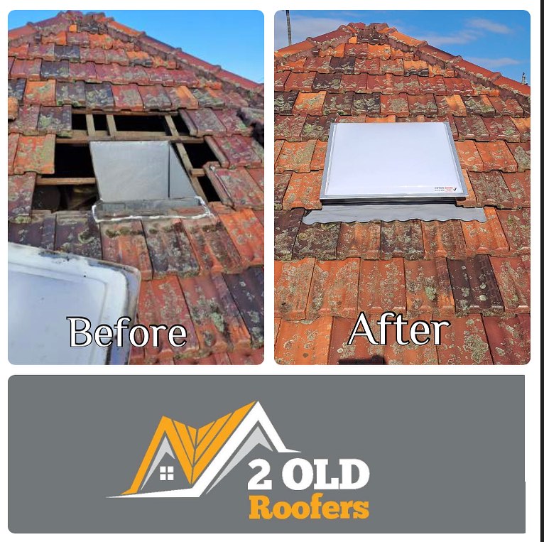 Before and after — Skylight Replacement