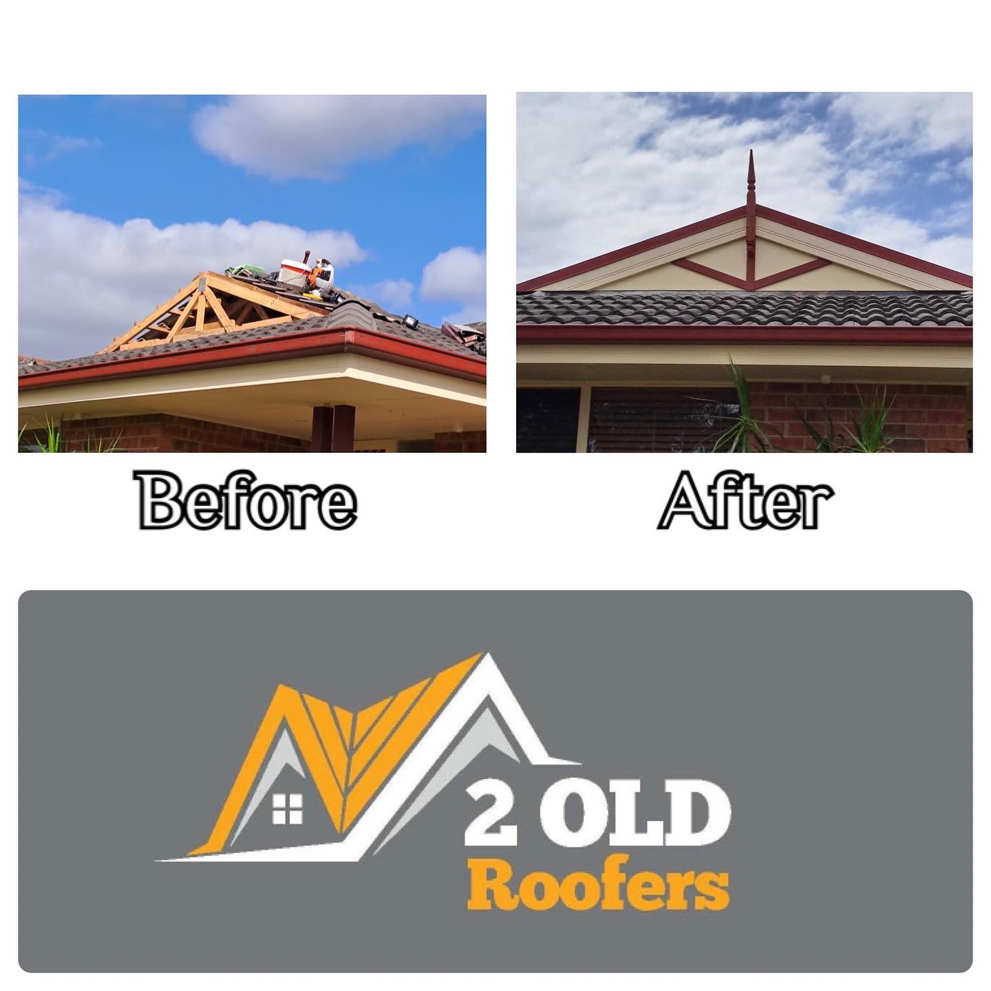 Before and after — Gable & Ridge Restoration