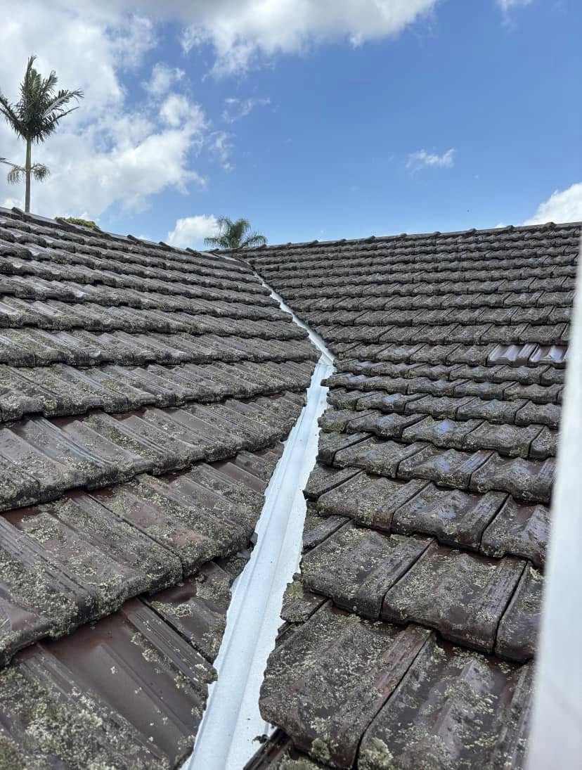Replaced valley iron on a Sydney tile roof