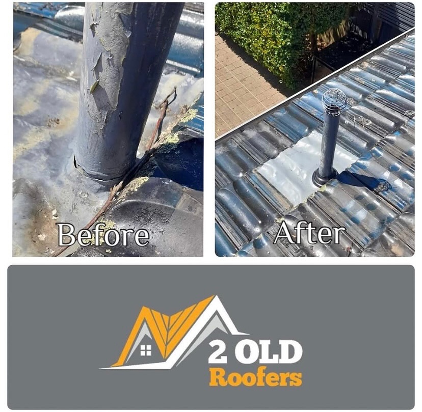 Before and after — Flue Reseal & Dektite